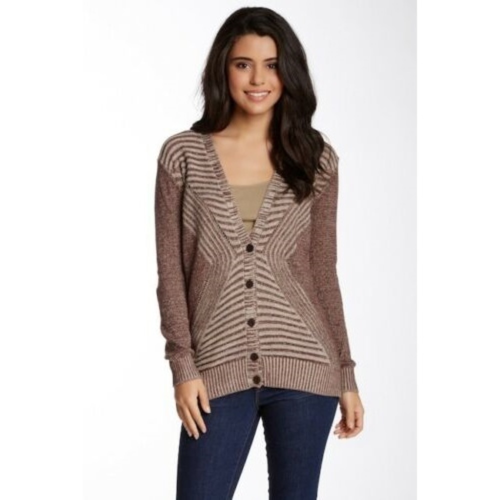 New Nordstrom Abound Plaited Ribs Cardigan Sweater